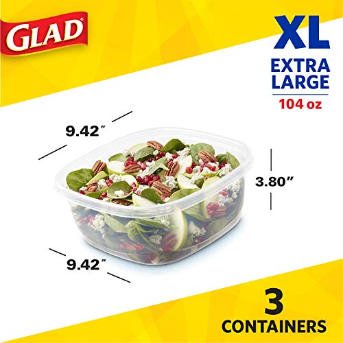 GladWare Family Size Food Storage Containers, XL | Large Square - Image 5