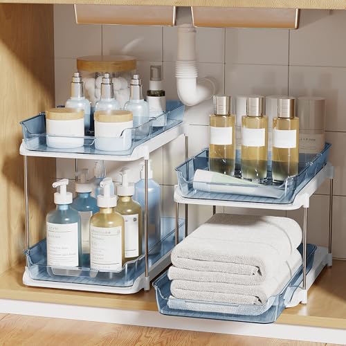 Delamu 2-Tier Multi-Purpose Bathroom Under Sink Organizers - Image 8