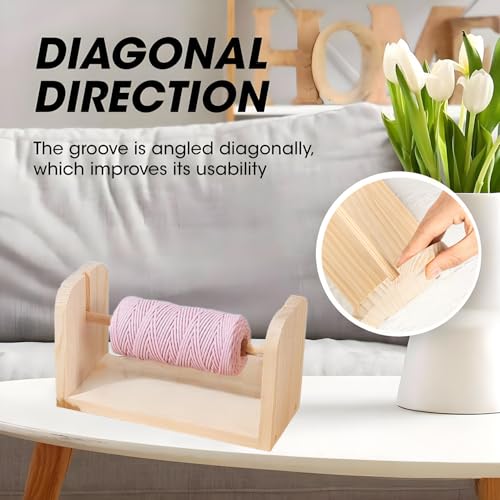 Wooden Yarn Holder, Wooden Spools Holder for Thread Rack - Image 3
