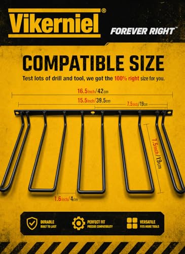 Drill Holder, Power Tool Organizer, Wall Mount 4 Cor | All Products - Image 7