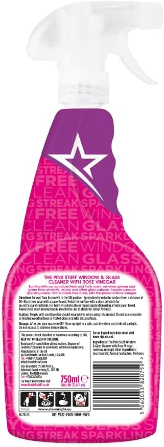 Pink Stuff Spray 850Ml Window Rose Vinegar