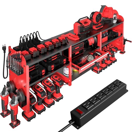 KSVO Large Power Tool Organizer Wall Mount with Locking - Image 2