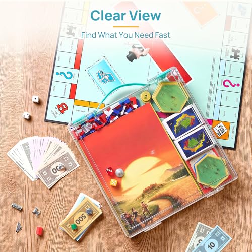 Vtopmart 2 Pack Board Game Storage with Handle | Home Organization - Image 5