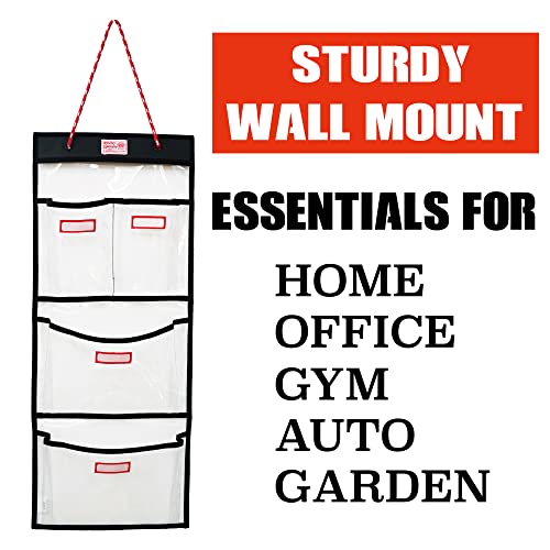 Rough Enough Locker Organizer, 4 Pockets Hanging for Gym Work - Image 4