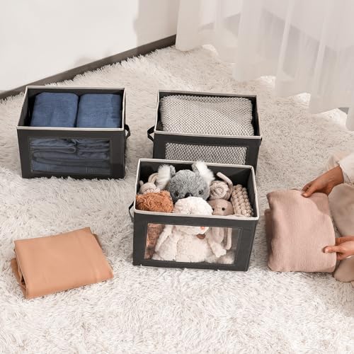Homsorout Storage Bins with Lids - Fabric Storage Boxes - Image 7