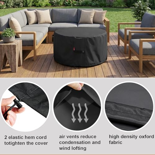 Fire Pit Cover for Solo Stove Bonfire/Ranger Surround 44"D x 24"H - Image 6