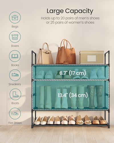 SONGMICS Shoe Rack, 5-Tier Shoe Organizer, Metal Storage Shelf - Image 7