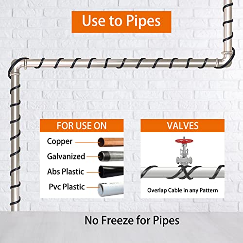 50FT Pipe Heating Cable for Pipe Freeze Protection Heat - Image 5