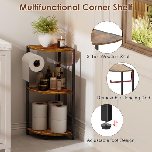 3 Tier Bathroom Corner Shelf, Corner Stand for Bathroom - Image 7