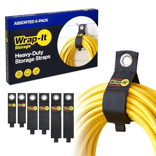Heavy-Duty Wrap-It Storage Straps - Assorted 6-Pack - Image 2