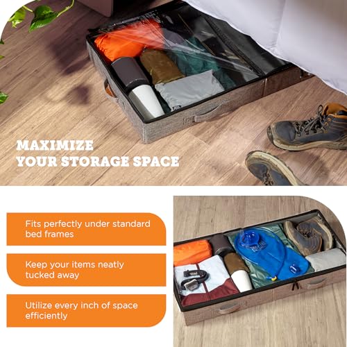 storageLAB Under Bed Storage Containers, Low Profile Underbed - Image 7