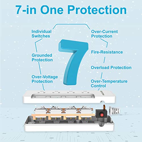 Appliance Extension Cord with Individual Switches on Off - 6 FT - Image 5