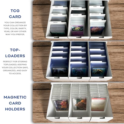 Trading Card Storage Box, Top Loaders Storage Box with 40 - Image 7