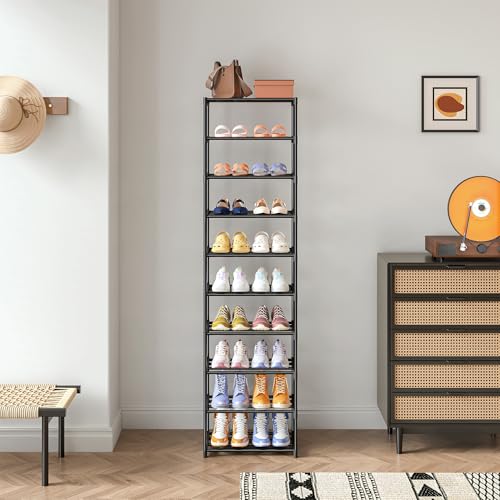 Autonomier 10 Tier Tall Shoe Rack (16.3" Wide), Narrow - Image 7