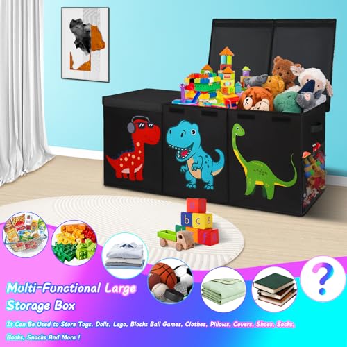 Extra Large Toy Box, Kids Toy Storage Chest with Lids - Image 4