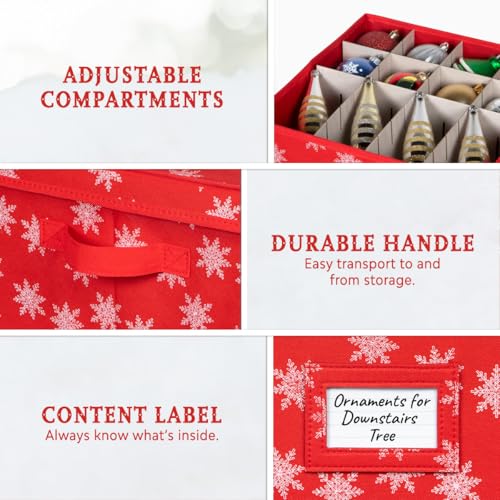 HOLDN’ STORAGE Christmas Ornament Storage Box with Lid - Image 5