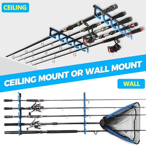 PLUSINNO H5P Fishing Rod Holders for Garage Wall/Ceiling - Image 4