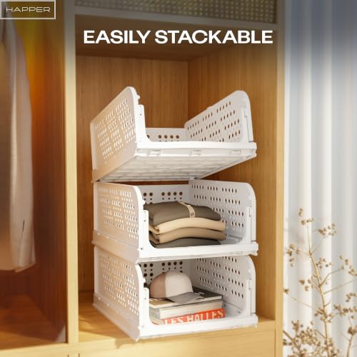Happer Clothes Organizer for Wardrobe Foldable & Stackable Closet - Image 5