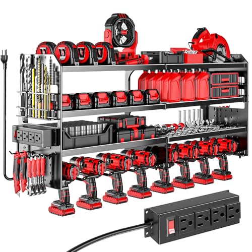 Large Power Tool Organizer Wall Mount with Charging | All Products - Image 2
