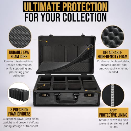 4-Row Graded Card Storage Box - Graded Card Case | Home Organization - Image 6