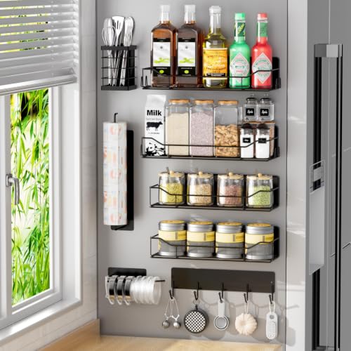 Magnetic Spice Rack for Refrigerator,8 Pack Magnetic Fridge Shelf - Image 2