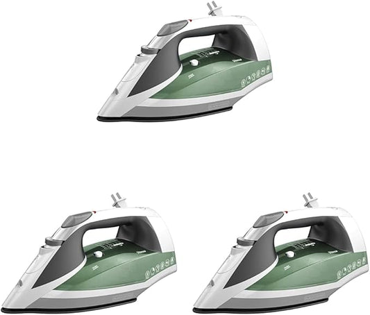 BLACK+DECKER Vitessa Advanced Steam Iron,ICR2020,Even Steam Nonstick Soleplate,Auto Shutoff,Tangle-Free Retractabel Cord,Green,(Pack of 3)