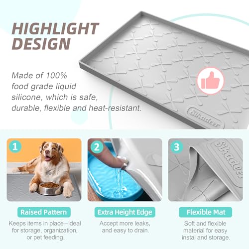Waterproof Under Sink Mat 22" x 22" Silicone Mat Cabinet - Image 6