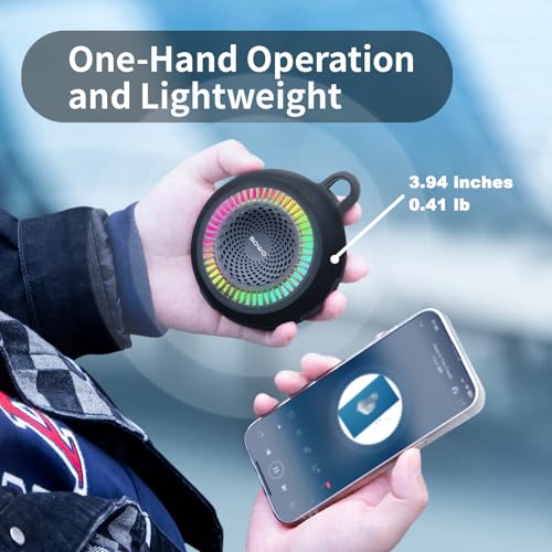 SOWO Shower Speaker Bluetooth Waterproof, Small Speaker Portable - Image 5