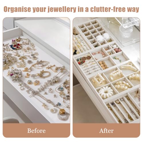 10 Pack Jewelry Organizer Tray Drawer Inserts Stacka | Jewelry Organiz - Image 4