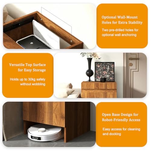 Robot Vacuum Stand Hidden Cabinet, Storage Cabinet | Home Organization - Image 6