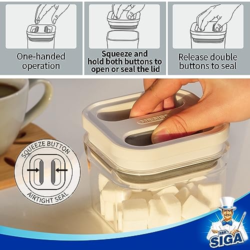 MR.SIGA 4 Pack Airtight Food Storage Container Set, BPA Free - Image 4