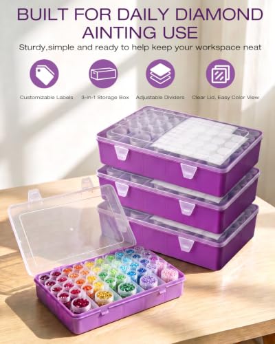 45 PCS Diamond Painting Storage Containers: Diamond Art Organizer - Image 8