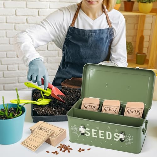 Seed box, Seed storage box, Garden seed organizer - Image 5