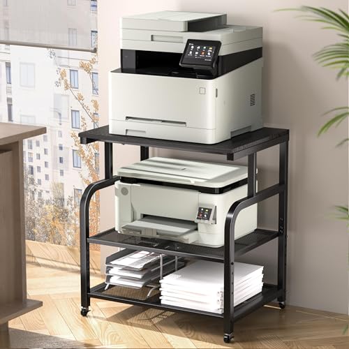 niffgaff Mobile Printer Stand with Large Desktop - 3 Tier - Image 2