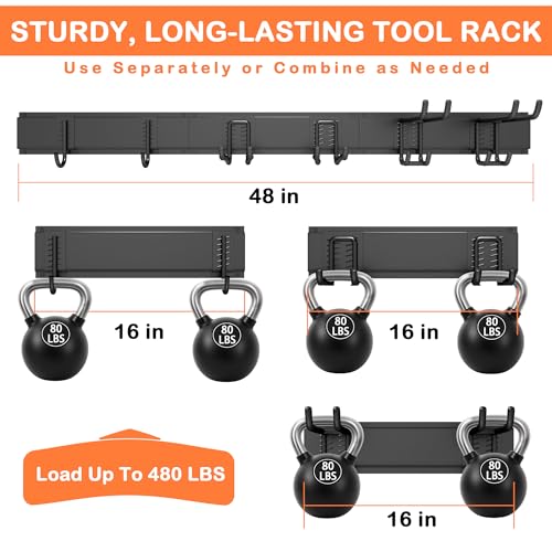 Ultrawall Garden Tool Organizer, 48 Inch Garage Tool Organizer - Image 4