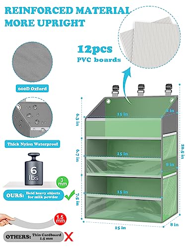 Hanging Diaper Caddy Organizer Crib Organizer–Spacious - Image 3