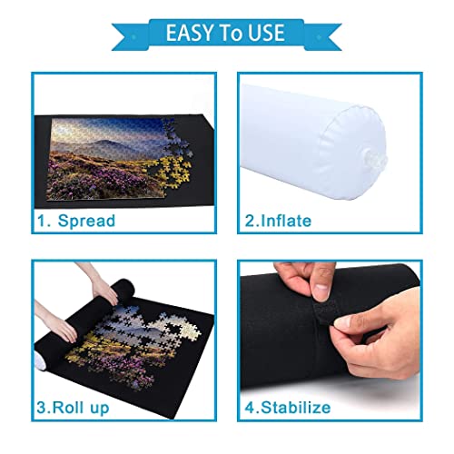 Becko Puzzle Mat for Puzzle Up to 1500 Pieces + Puzzle Sorting - Image 6