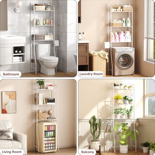 HOME BI Over The Toilet Storage Shelf, 3-Tier Over Toilet - Image 7