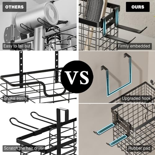 Hair Dryer Holder Cabinet Door, Adhesive Hair Tool | Home Organization - Image 5