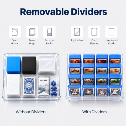 Toploader Storage Box, Clear Stackable Drawer Trading Card - Image 6