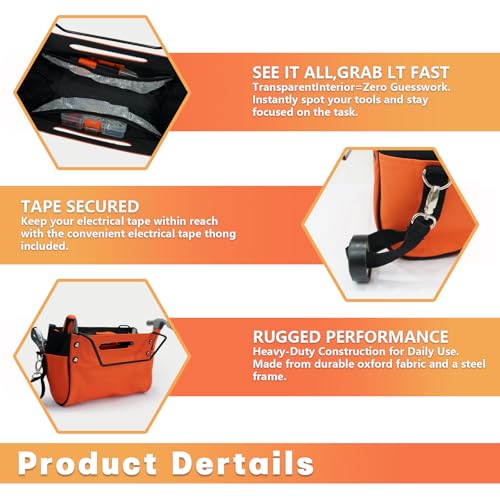 Ladder Tool Pouch Organizer – Heavy Duty Ladder Accessory - Image 4