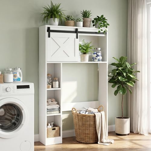 BECOMFORT Over the Toilet Storage Cabinet, Farmhouse Above - Image 4