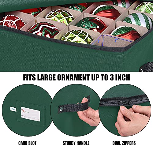 Christmas Ornament Storage Box, 4 Individual Trays Xmas - Image 6