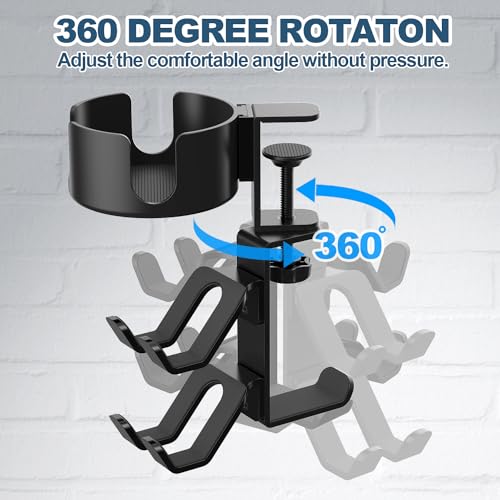 4 in 1 Desk Cup Holder with Headphone Hanger | Laundry & Clothing - Image 3