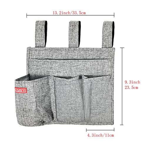 Zafit Linen Bedside Caddy, Bedside Storage Organizer | All Products - Image 4
