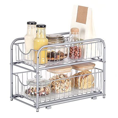 SONGMICS Pull Out Cabinet Organizer, 2-Tier Stackabl | All Products - Image 2