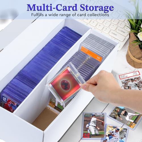 4 Pack Trading Card Storage Box - 2 Rows, Cardboard - Image 7