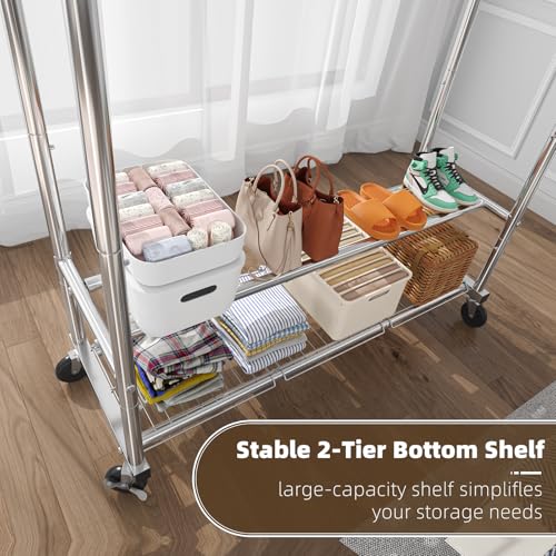 Simple Trending Heavy Duty Clothing Clothes Rack for Hanging - Image 6