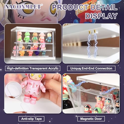 LED Acrylic Display Case for Collectibles, Cordless Power - Image 5