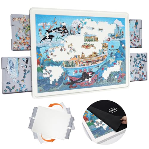 Playboda 1500 Pieces Rotating Plastic Puzzle Board | Home Organization - Image 2
